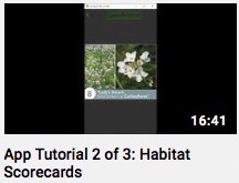 PMP App tutorial 2 of 3- Habitat Scorecards